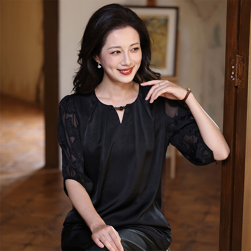 法式七分袖襯衫