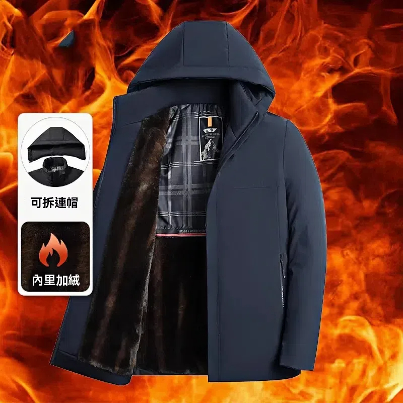 男士貂絨派克服